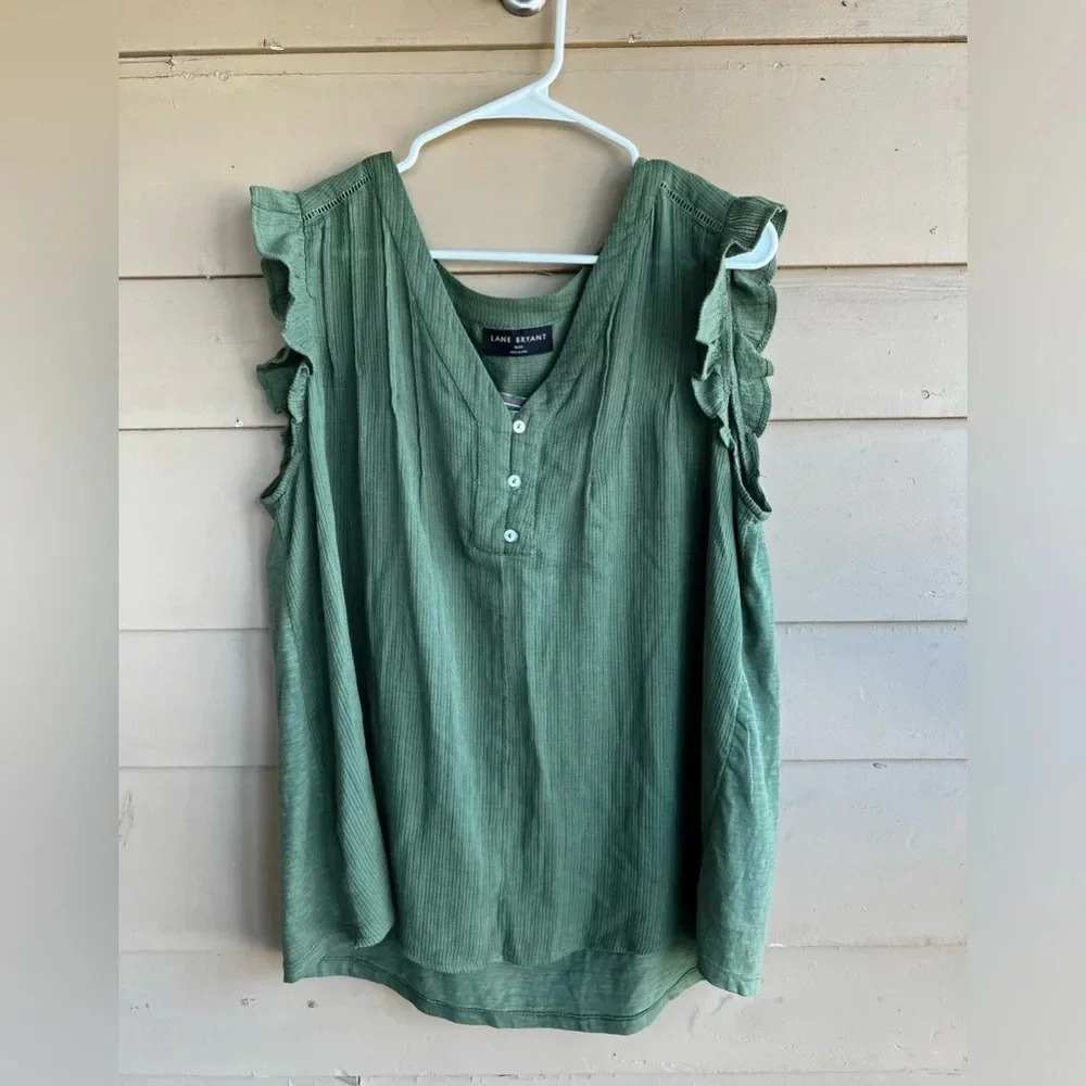 Lane Bryant Flutter Sleeve Sleeveless Blouse - Size 18/20